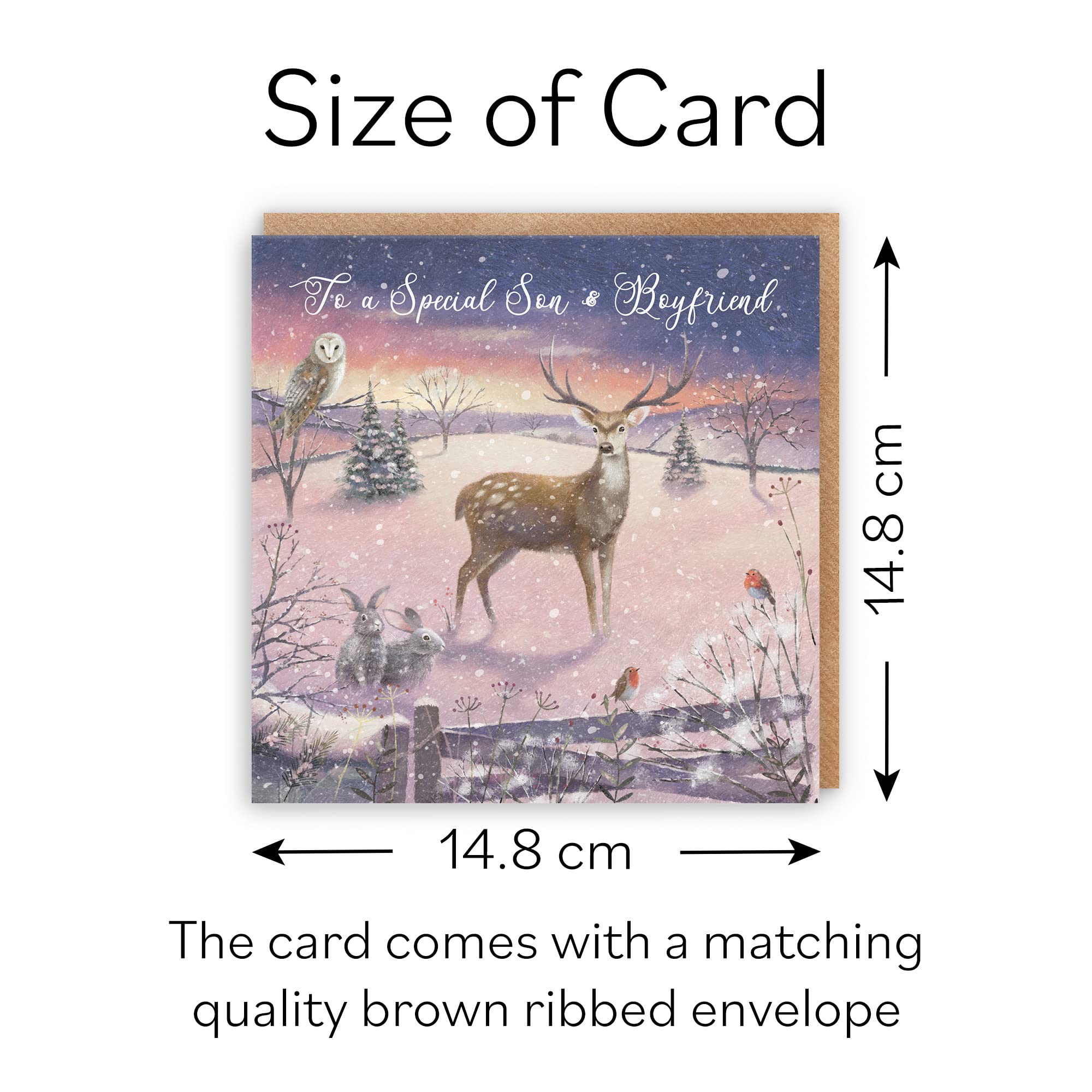 Son And Boyfriend Christmas Card 'The Stag' Milo's Gallery
