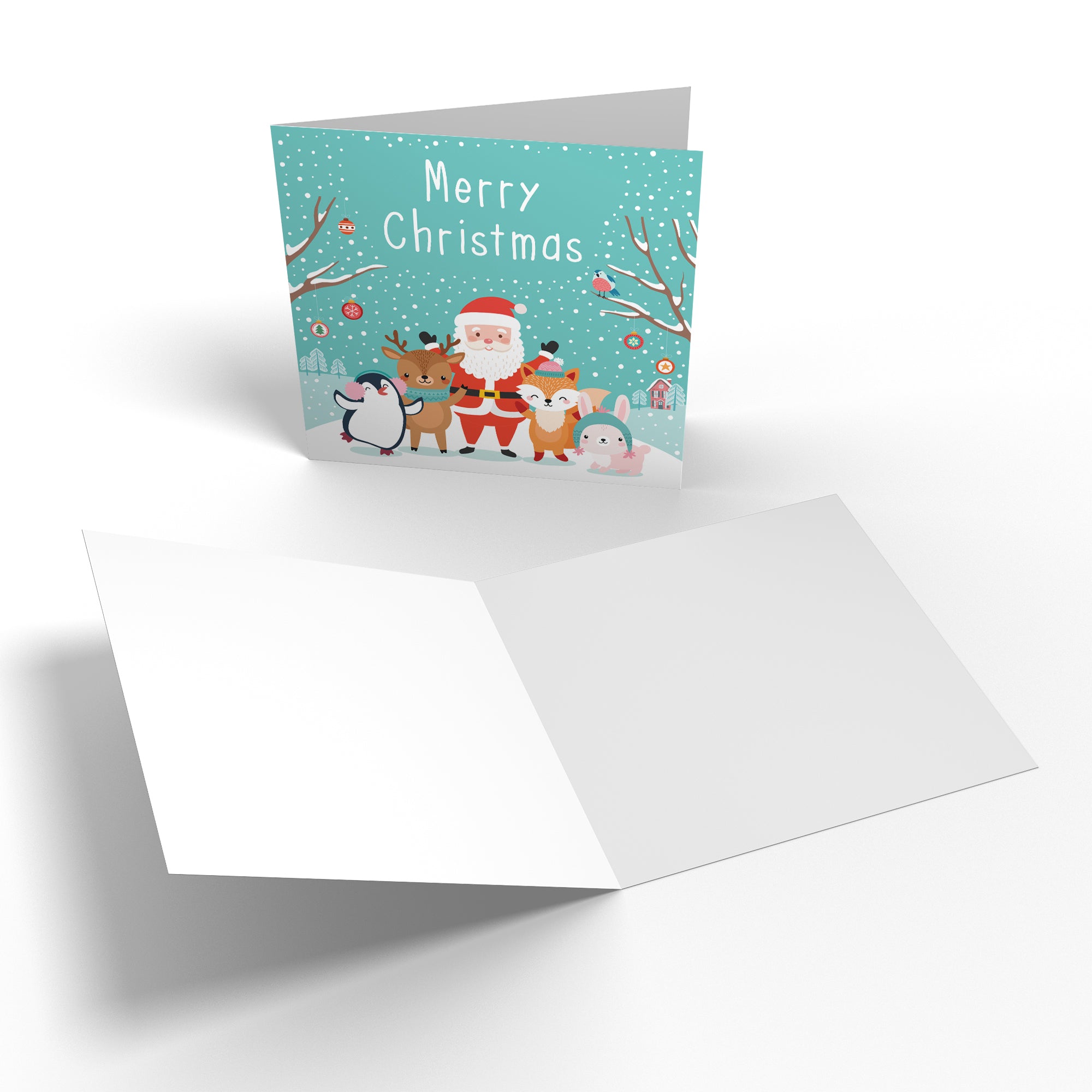 Family Mixed Pack Of 10 Christmas Cards And Envelopes