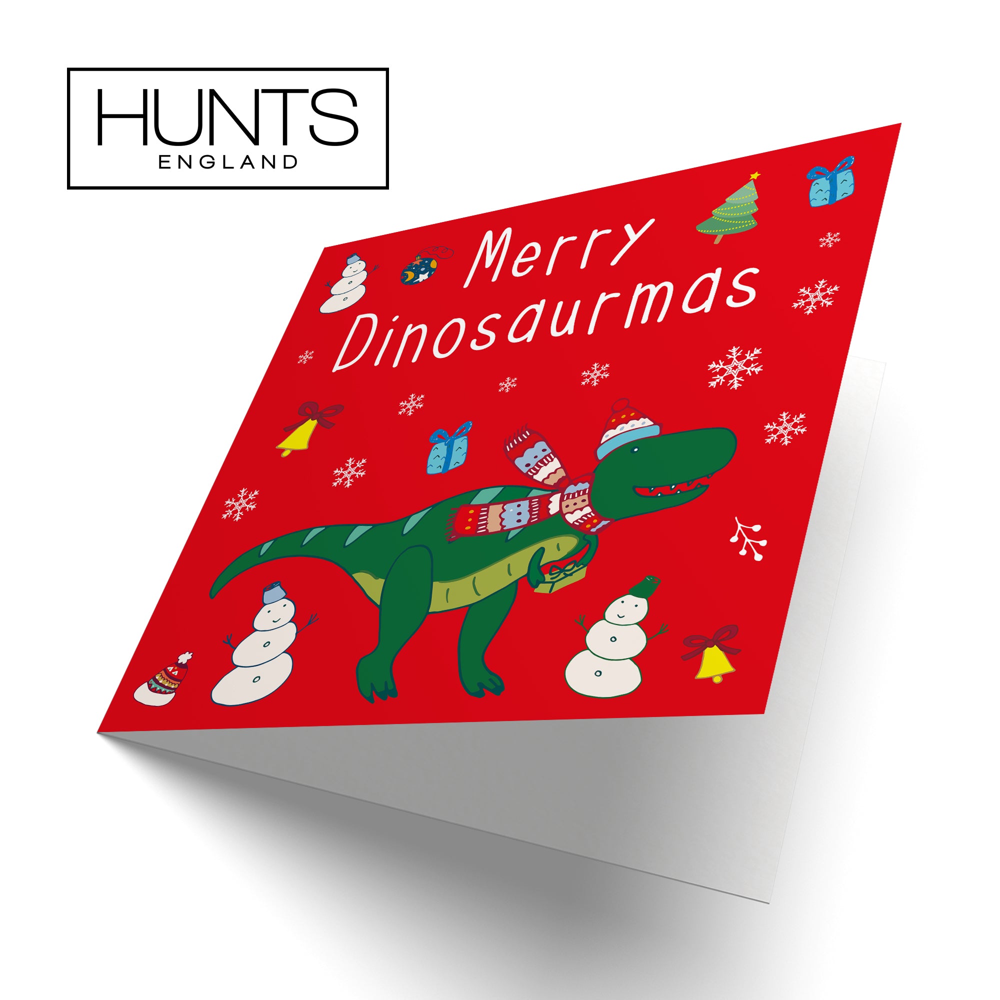 Dinosaur Pack Of 10 Christmas Cards And Envelopes