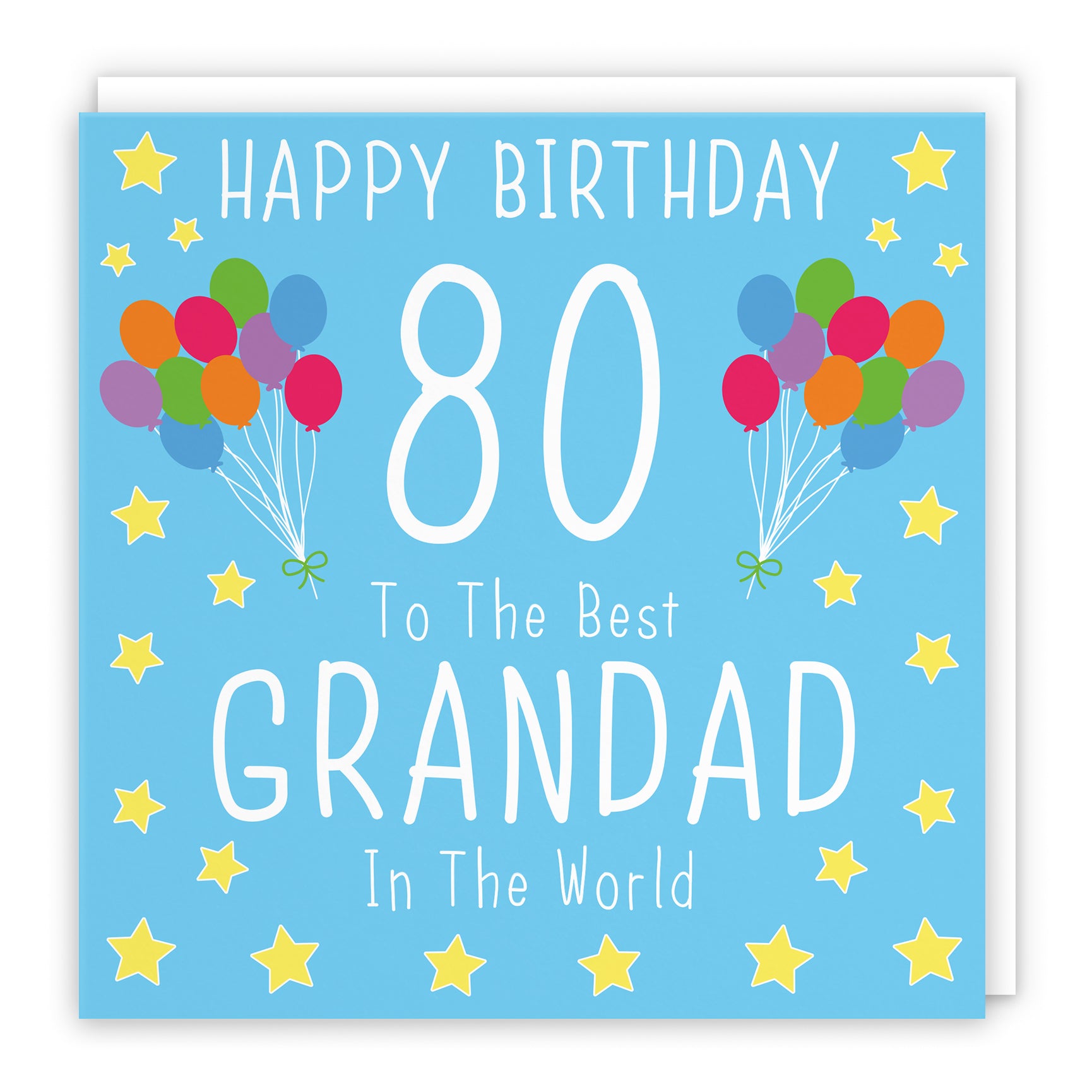 80th Grandad Birthday Card Iconic