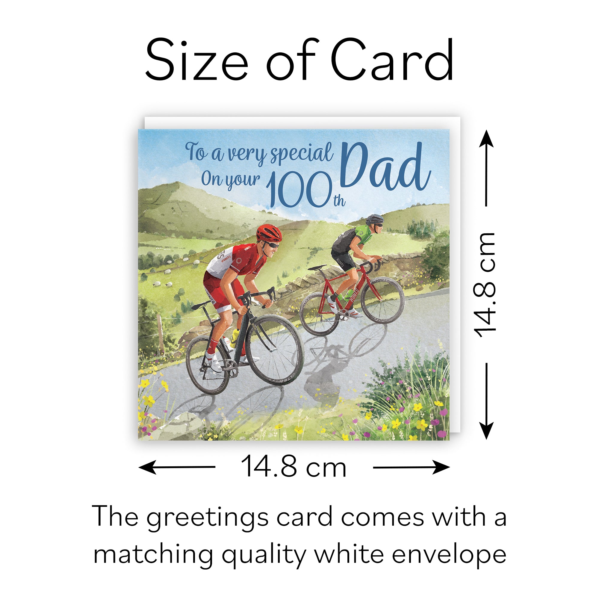 100th Dad Birthday Card Road Cycling Milo's Gallery