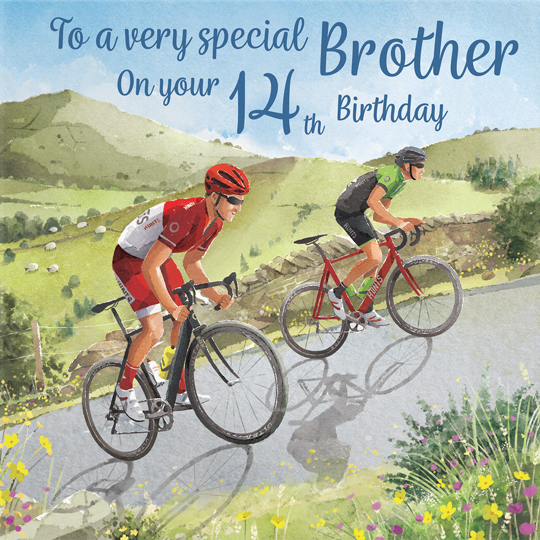 14th Brother Birthday Card Road Cycling Milo's Gallery