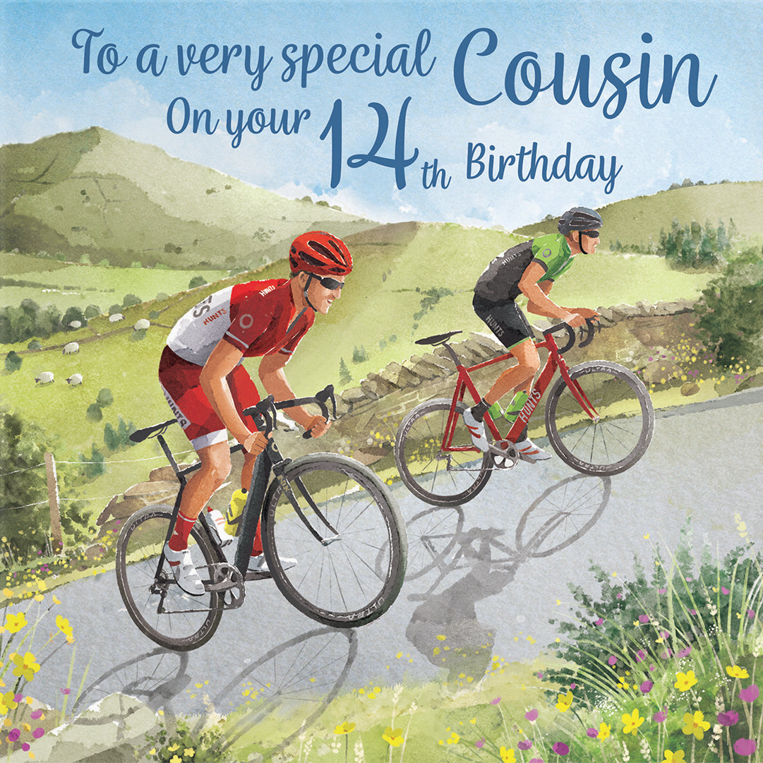 14th Cousin Birthday Card Road Cycling Milo's Gallery