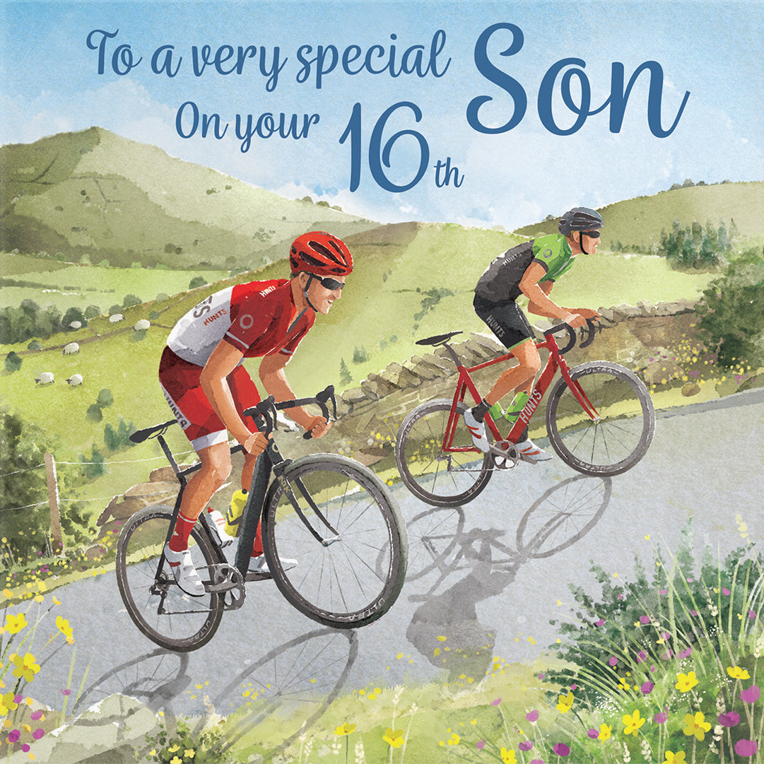 16th Son Birthday Card Road Cycling Milo's Gallery