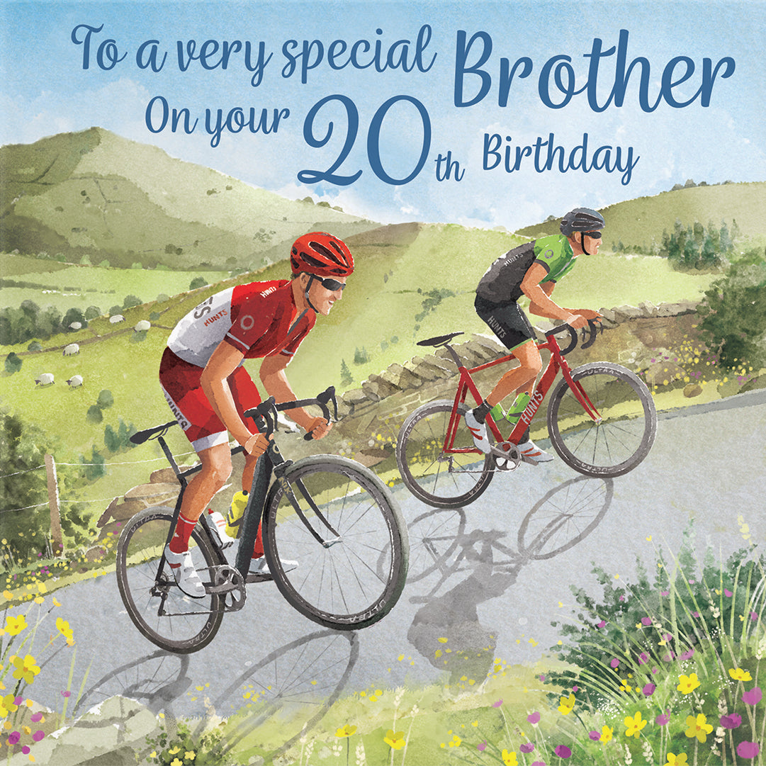 20th Brother Birthday Card Road Cycling Milo's Gallery