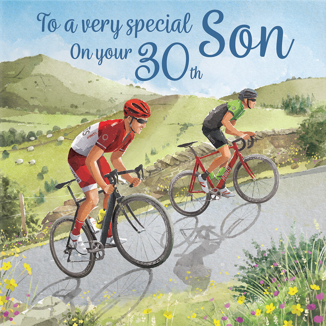 30th Son Birthday Card Road Cycling Milo's Gallery