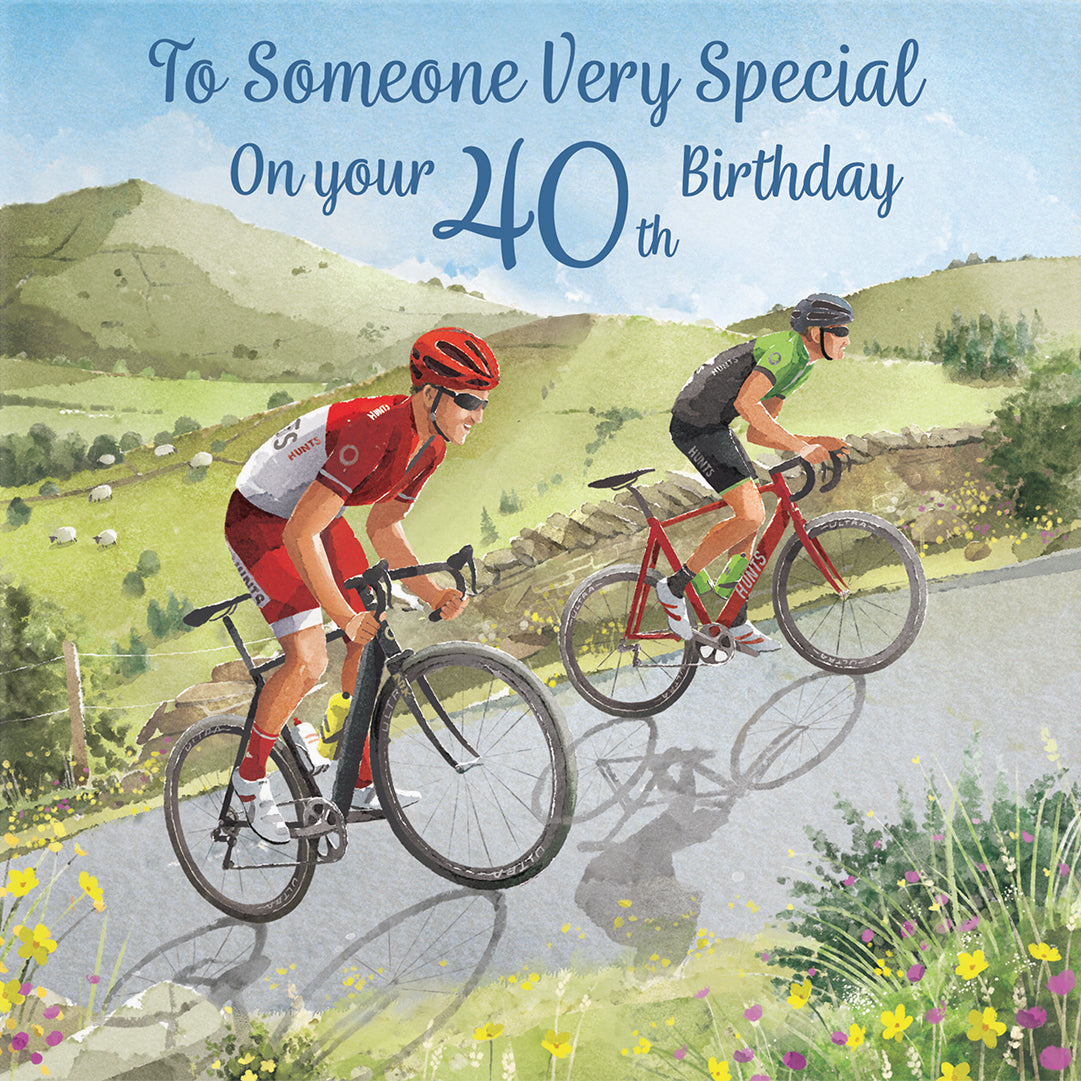 40th Someone Special Birthday Card Road Cycling Milo's Gallery