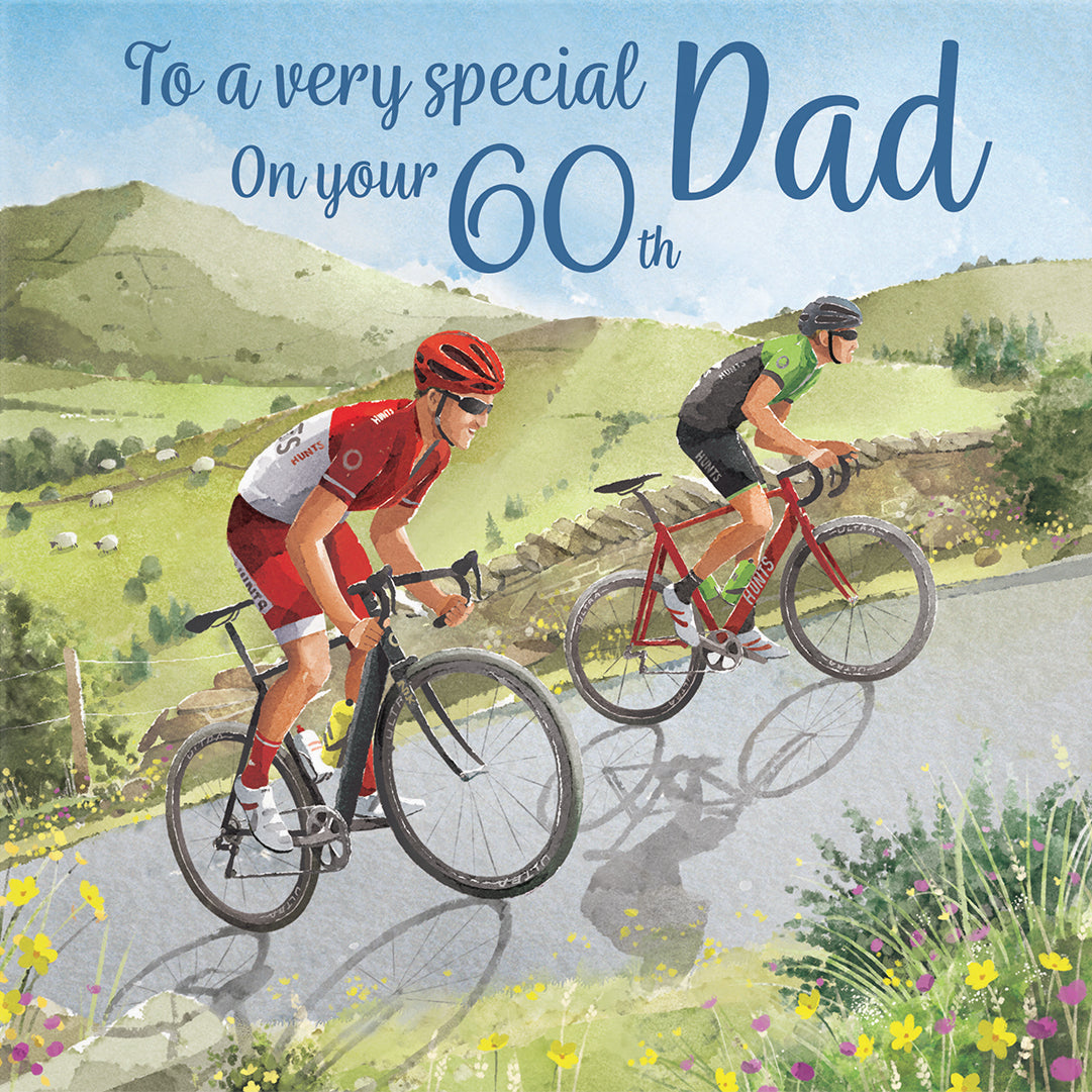 60th Dad Birthday Card Road Cycling Milo's Gallery