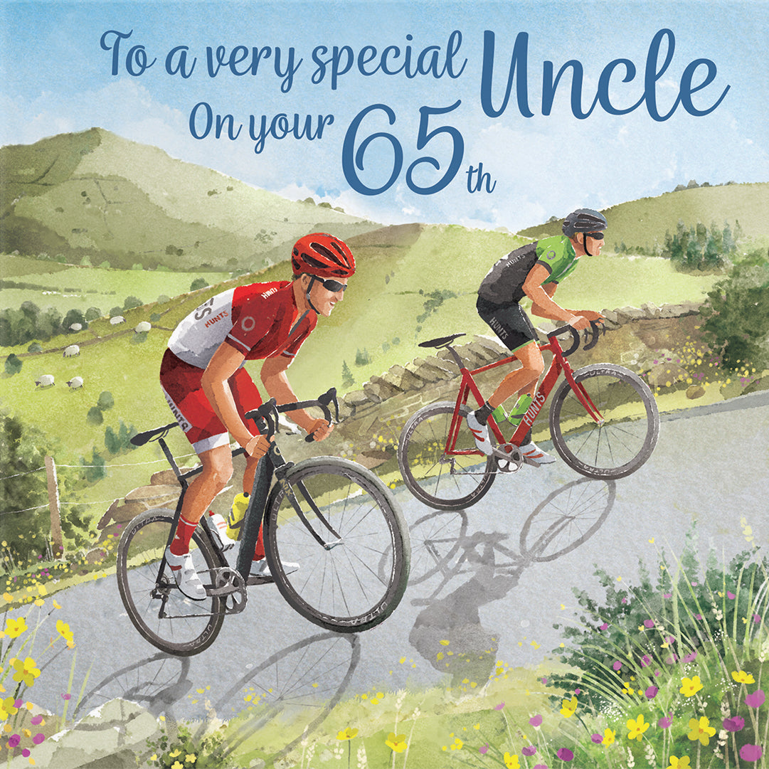 65th Uncle Birthday Card Road Cycling Milo's Gallery