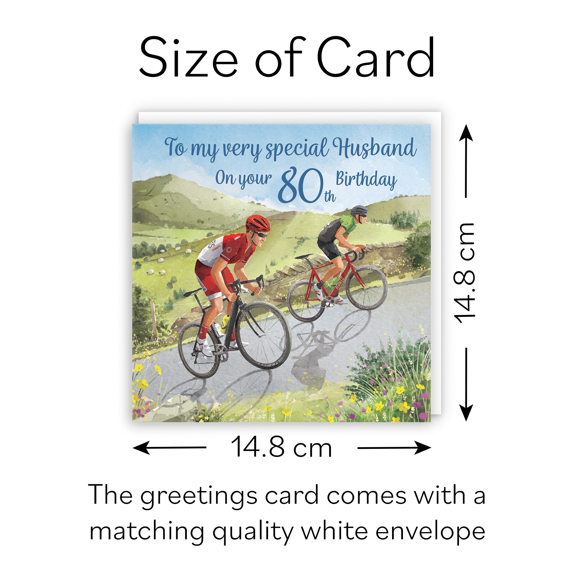 80th Husband Birthday Card Road Cycling Milo's Gallery