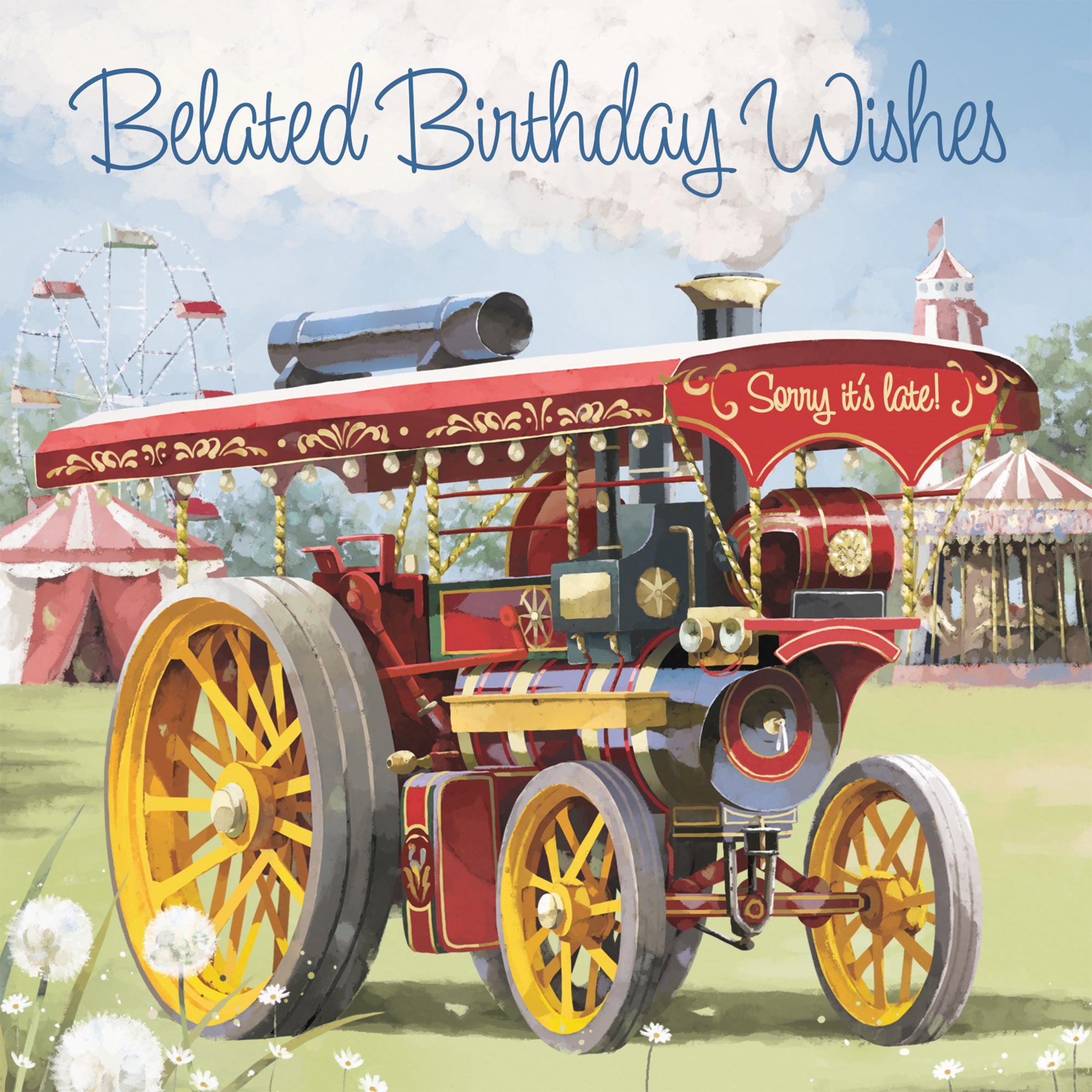 Belated Birthday Card Traction Engine Milo's Gallery