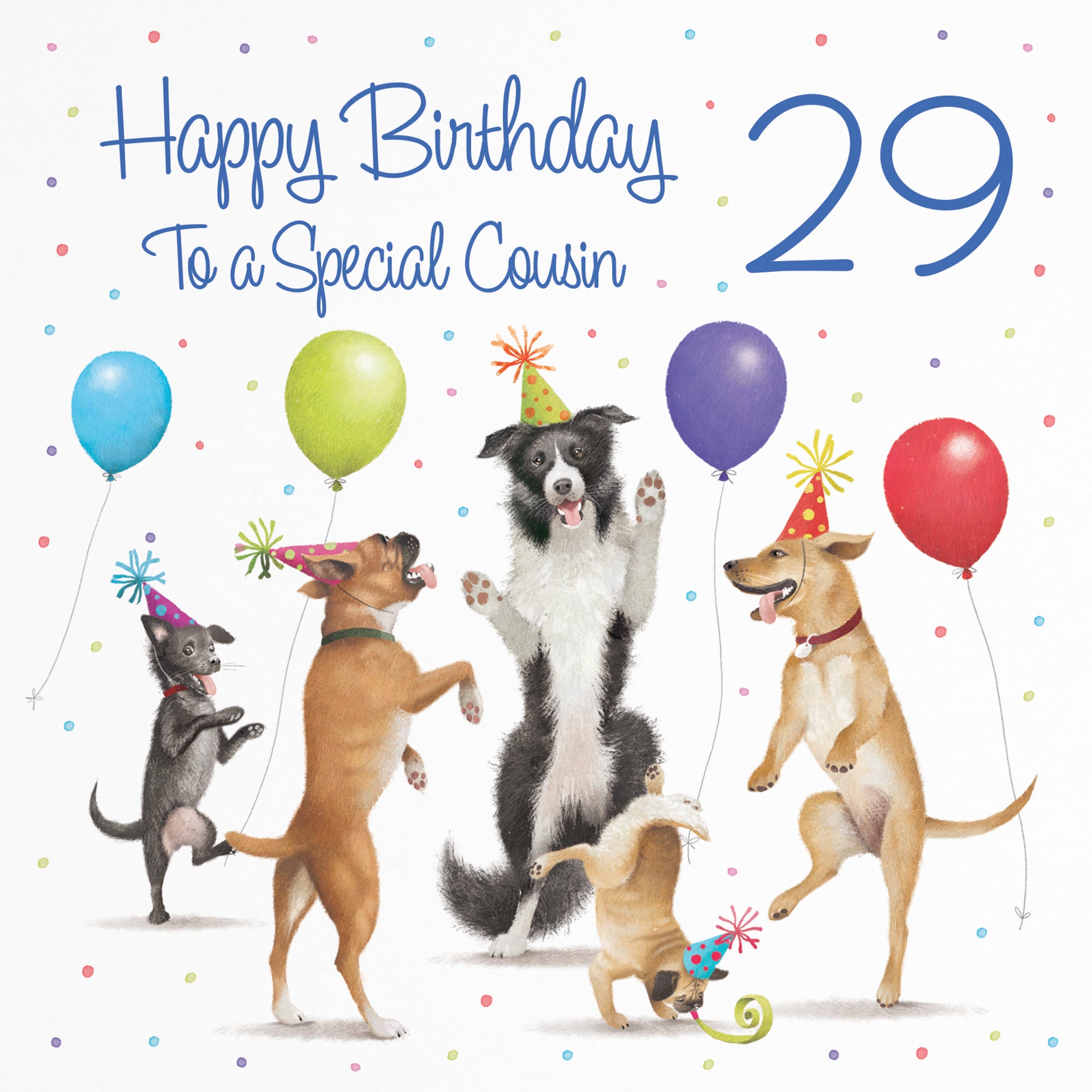 29th Cousin Birthday Card Dancing Dogs Milo's Gallery