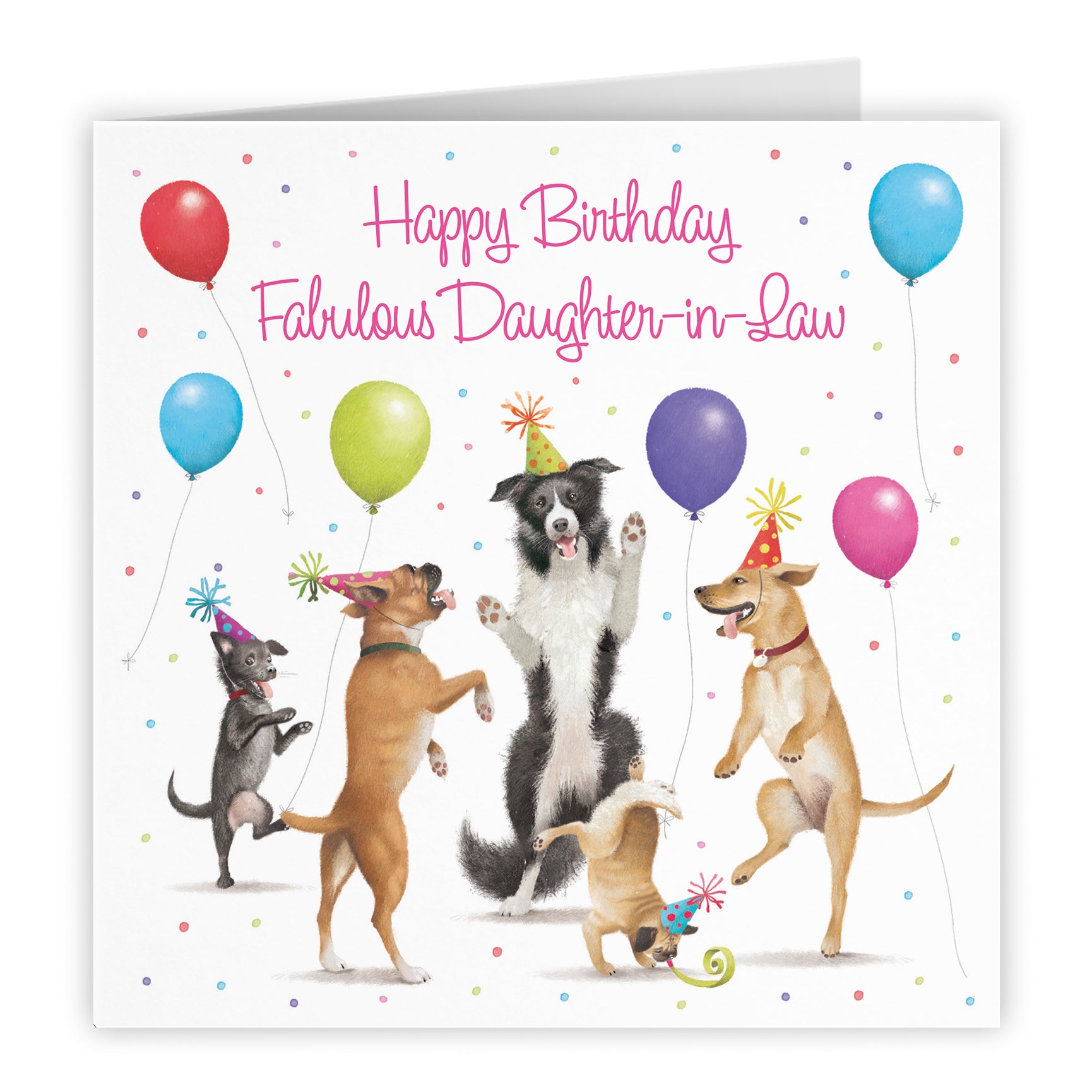 Daughter-in-Law Birthday Card Dancing Dogs Milo's Gallery