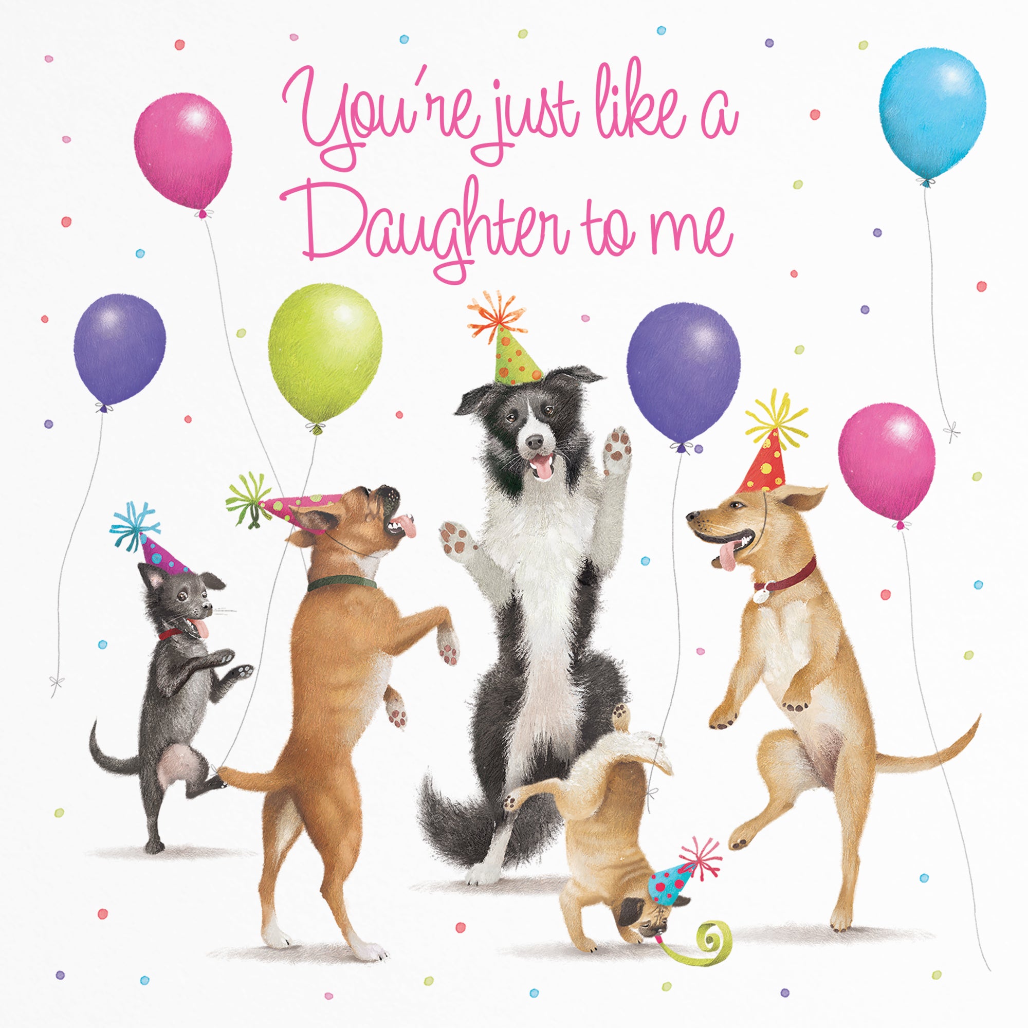 Like A Daughter Birthday Card Dancing Dogs Milo's Gallery