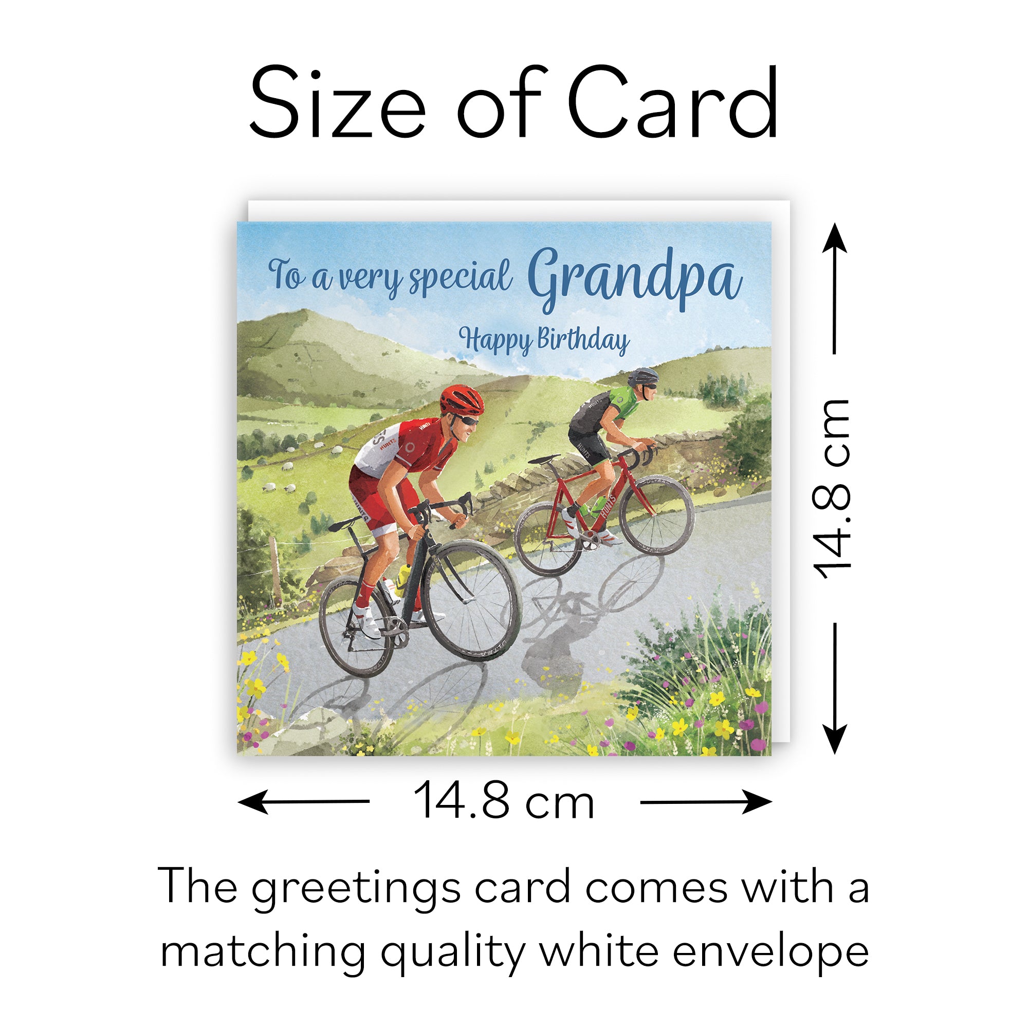 Grandpa Birthday Card Road Cycling Milo's Gallery