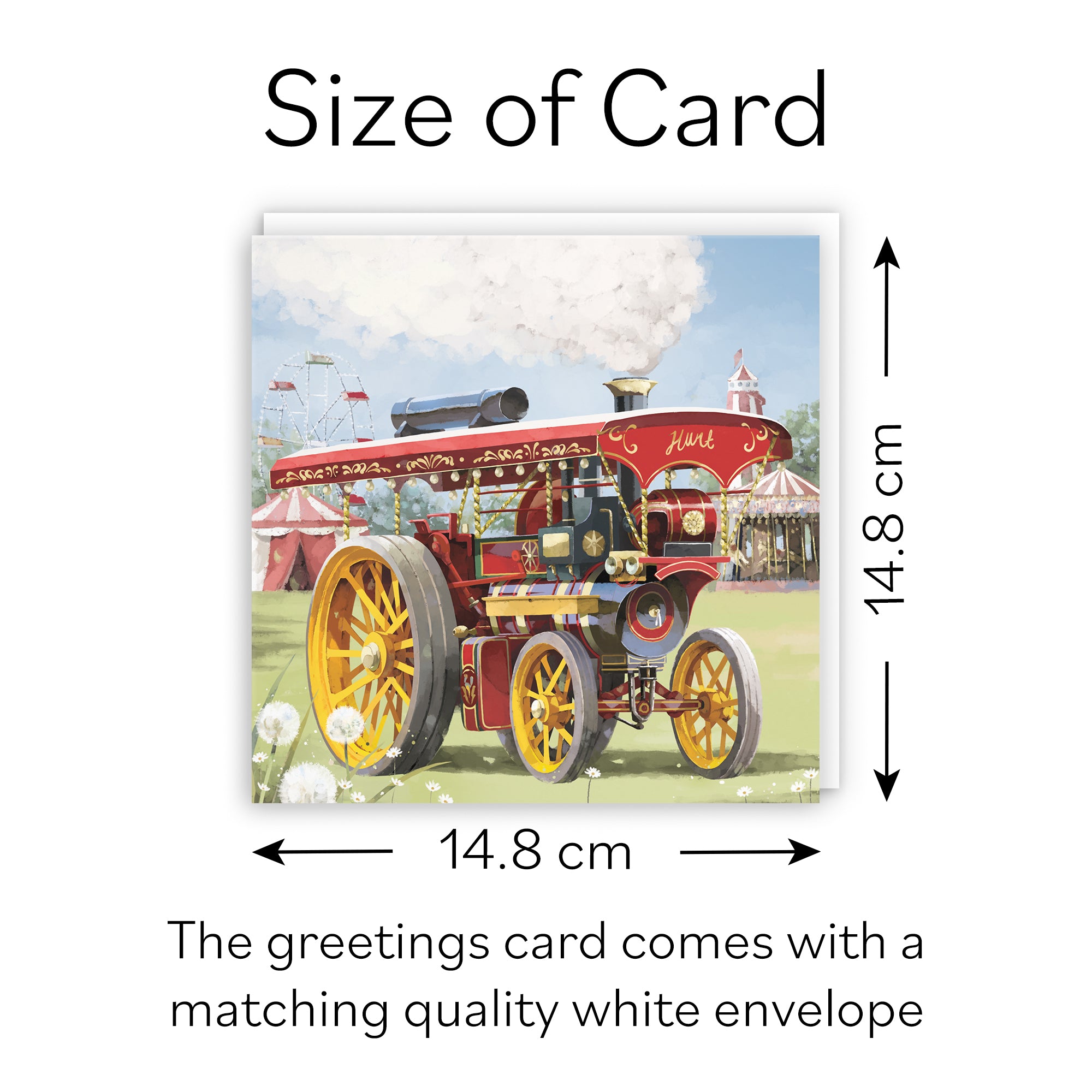 Blank Any Occasion Card Traction Engine Milo's Gallery