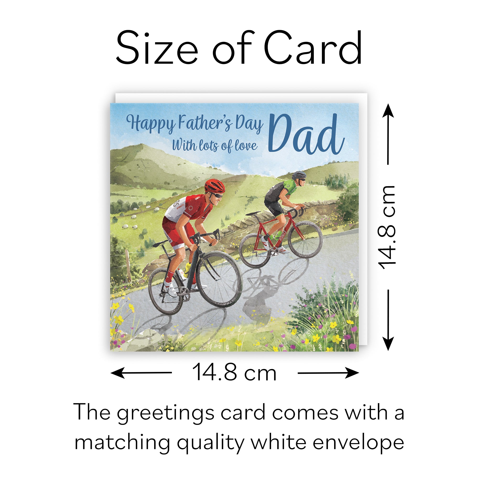 Dad Road Cycling Father's Day Card Milo's Gallery