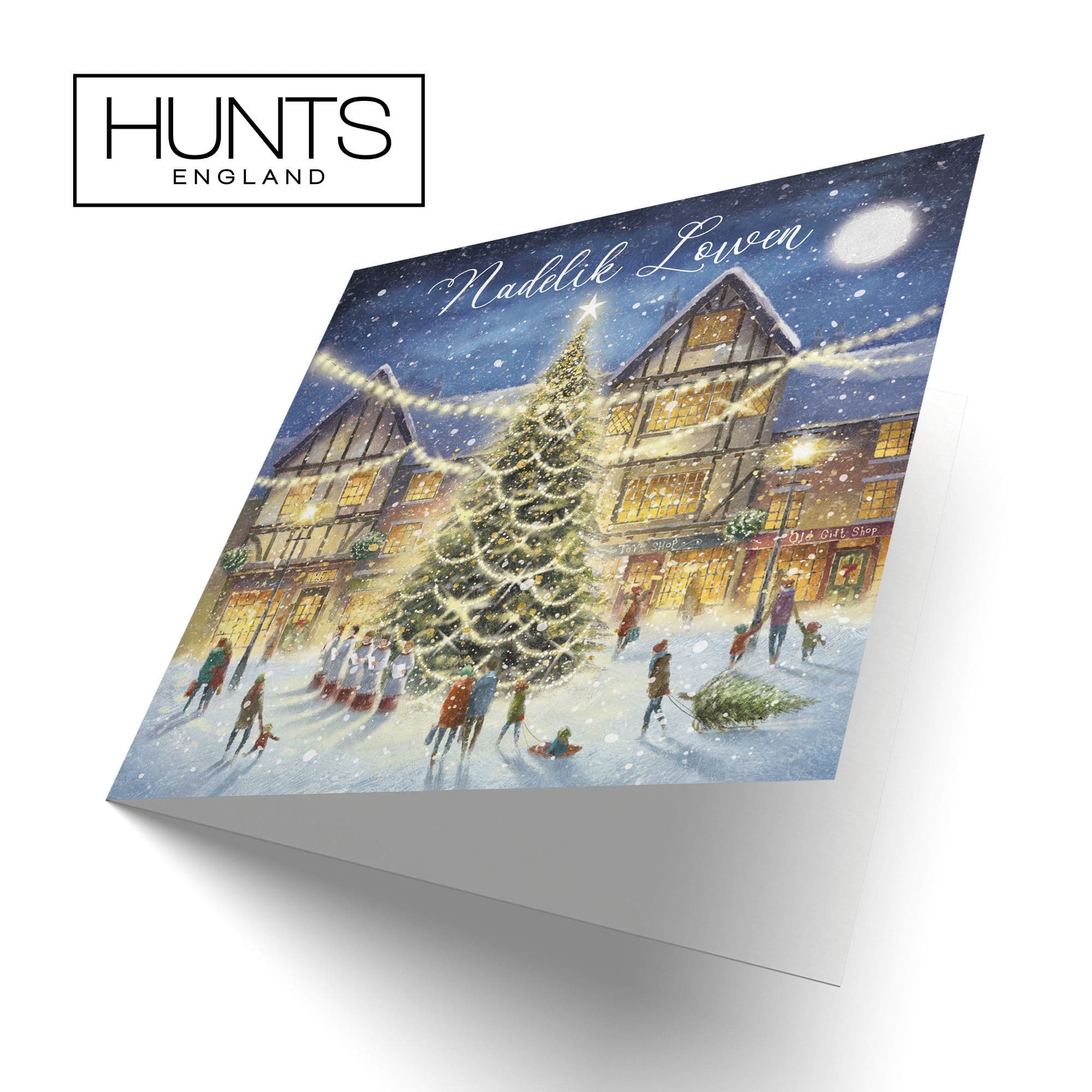 Cornish Language Christmas Card 'Christmas Eve' Milo's Gallery