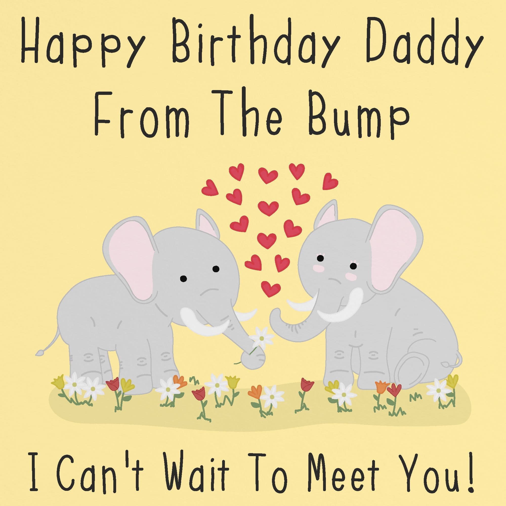 Daddy From The Bump Birthday Card Urban Colour