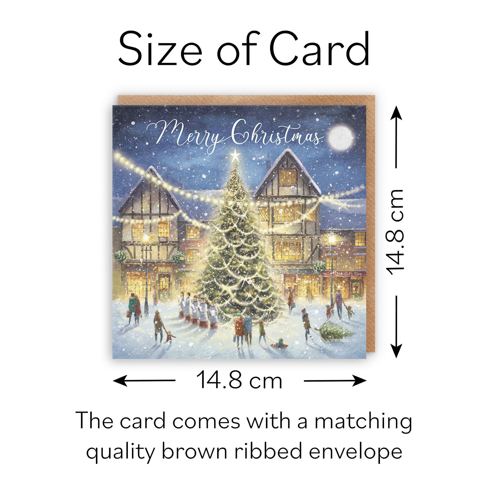 Open Single Christmas Card 'Christmas Eve' Milo's Gallery