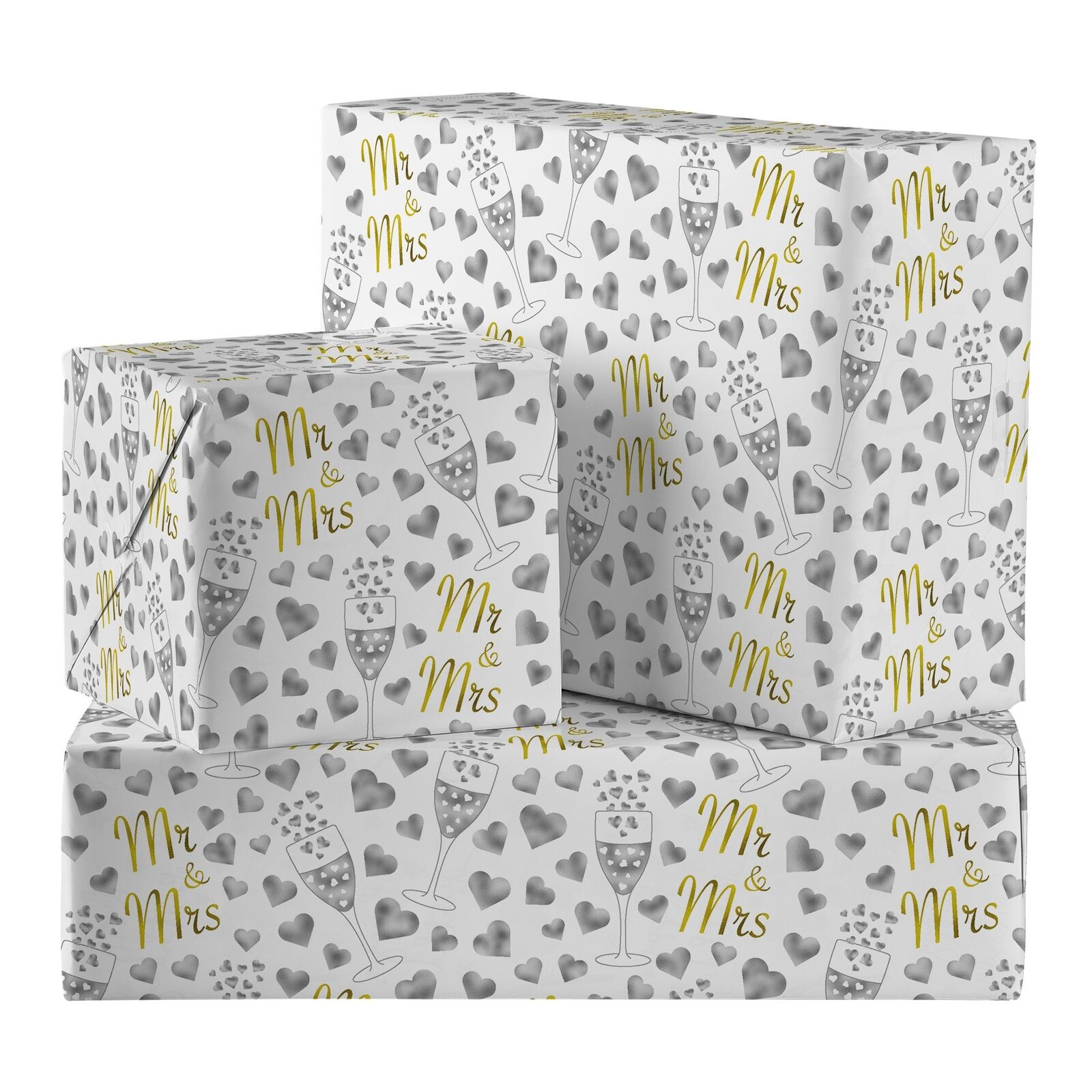 Mr And Mrs Wedding Gift Wrap And Tags Iconic